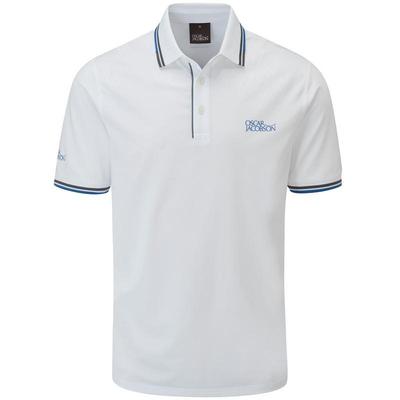 Oscar Jacobson Buxton Mens Golf Polo Shirt - White