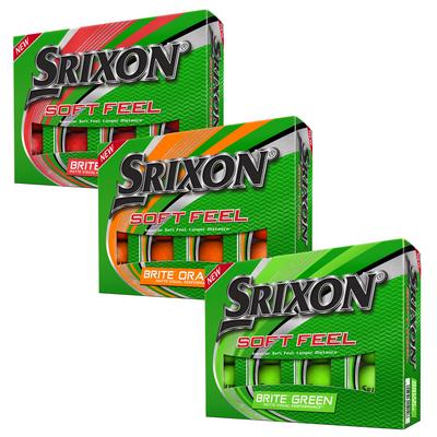 Srixon Soft Feel Brite Golf Balls - thumbnail image 1