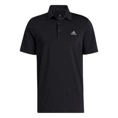 adidas Ultimate 365 Solid Golf Polo Shirt - Black - thumbnail image 1