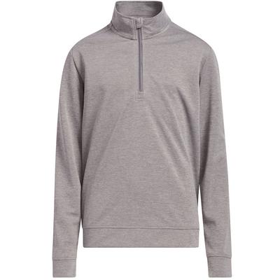 adidas Boys Quarter Zip Heather Golf Jacket - Grey