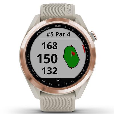 Garmin Approach S42 GPS Golf Watch - Rose Gold/Sand - thumbnail image 4