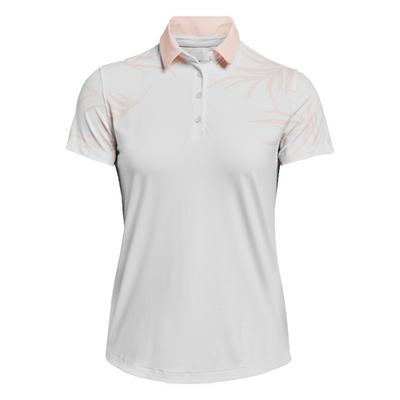 Under Armour Womens Iso-Chill Short Sleeve Golf Polo - White - thumbnail image 1