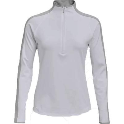 Under Armour Womens Storm Midlayer Zip Golf Top - White - thumbnail image 1