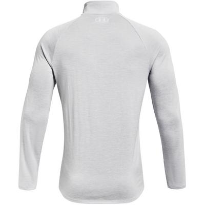 Under Armour Tech 2.0 Half Zip Long Sleeve Golf Top - Halo Grey - thumbnail image 2