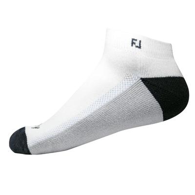 FootJoy ProDry Sport Golf Socks - 2 Pairs - White with Blue & Grey - thumbnail image 3
