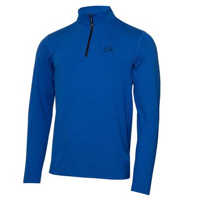 Calvin Klein Newport Half Zip Golf Sweater - Nautical Blue Marl