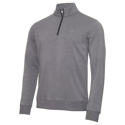 Calvin Klein Columbia Half Zip Golf Sweater - Silver