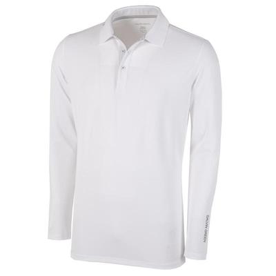 Galvin Green Marwin Long Sleeve Golf Polo Shirt - White