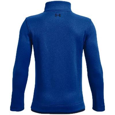 Under Armour Boys Sweaterfleece 1/2 Zip Golf Top - Blue