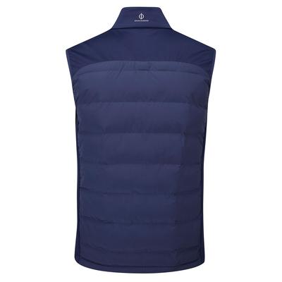 Oscar Jacobson Randal Full Zip Padded Golf Gilet - Navy - thumbnail image 2