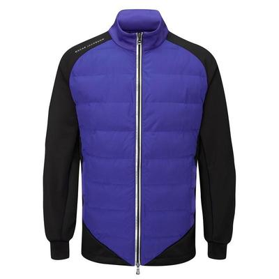 Oscar Jacobson Radstock Full Zip Padded Golf Jacket - Blue