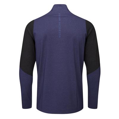 Oscar Jacobson Lodstock Tour Golf Sweater - Navy - thumbnail image 2