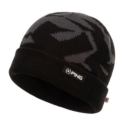 Ping Camo Knit Golf Beanie Hat - Black