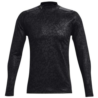 Under Armour ColdGear Infrared Long Sleeve Golf Mock Base Layer - Black