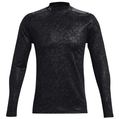 Under Armour ColdGear Infrared Long Sleeve Golf Mock Base Layer - Black - thumbnail image 1