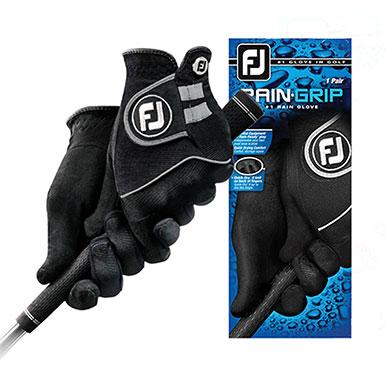 FootJoy Raingrip Golf Glove Pair - Black - thumbnail image 1