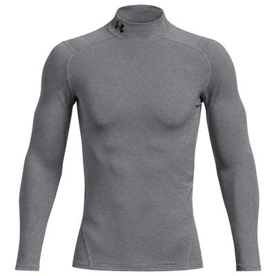 Under Armour ColdGear Armour Fitted Golf Base Layer Mock - Grey
