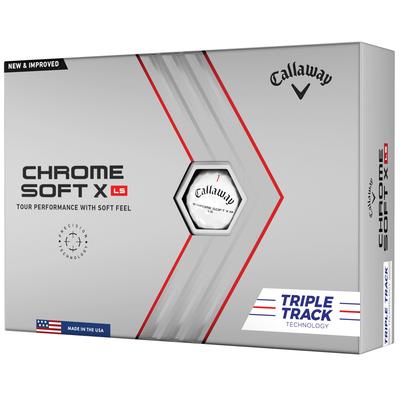 Callaway Chrome Soft X LS Triple Track Golf Balls - White