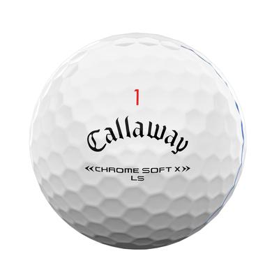 Callaway Chrome Soft X LS Triple Track Golf Balls - White - thumbnail image 3