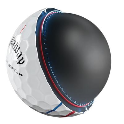 Chrome Soft X Triple Track Golf Balls - White - thumbnail image 6