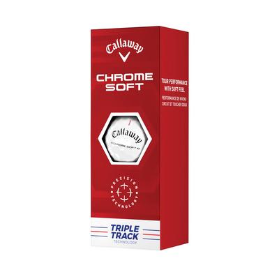 Callaway Chrome Soft Triple Track Golf Balls - White