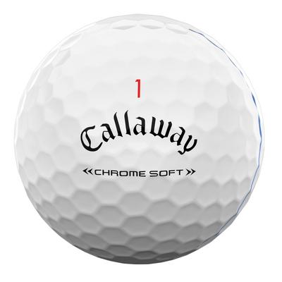 Callaway Chrome Soft Triple Track Golf Balls - White - thumbnail image 3