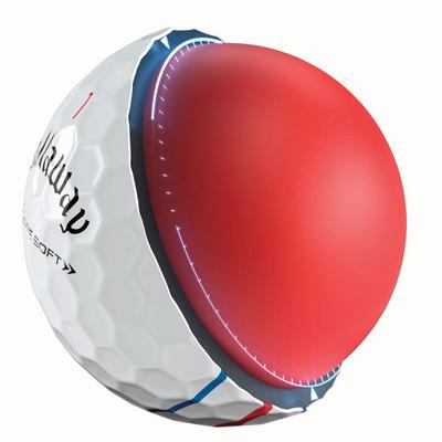 Callaway Chrome Soft Triple Track Golf Balls - White