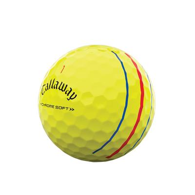 Callaway Chrome Soft Triple Track Golf Balls - Yellow