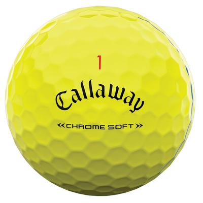 Callaway Chrome Soft Triple Track Golf Balls - Yellow