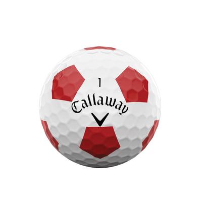 Callaway Chrome Soft Truvis Golf Balls - White/Red - thumbnail image 5