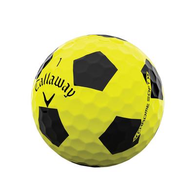 Callaway Chrome Soft Truvis Golf Balls - Yellow/Black - thumbnail image 4