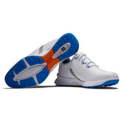 FootJoy Fuel Golf Shoe - White/White/Orange - thumbnail image 4