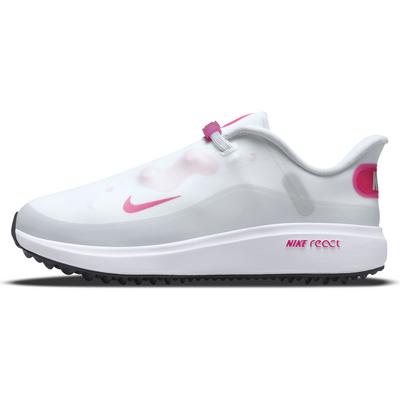 Nike React Ace Tour Womens Golf Shoes - White/Pink - thumbnail image 2