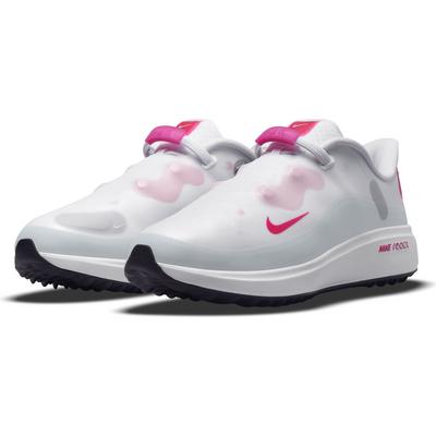 Nike React Ace Tour Womens Golf Shoes - White/Pink - thumbnail image 3
