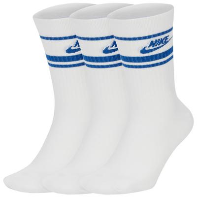 Nike Sportswear Essential Golf Socks - White/Royal Blue