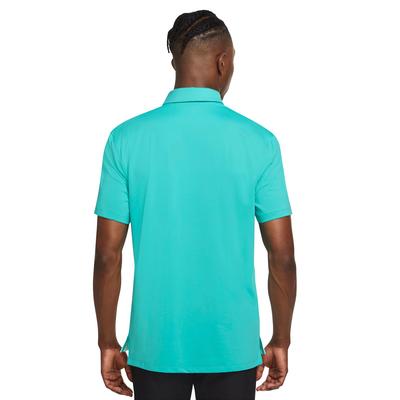 Nike Dri-Fit Vapor Argyle Print Golf Polo Shirt - Teal - thumbnail image 2