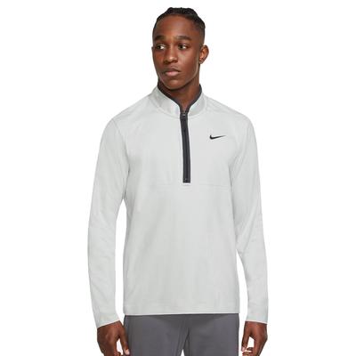 Nike Dri-Fit Victory Heathered Half Zip Golf Top - Photon Dust/Pure/Grey/Black