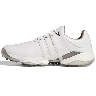 adidas TOUR360 22 Golf Shoe - White/White/Grey/Silver - thumbnail image 8