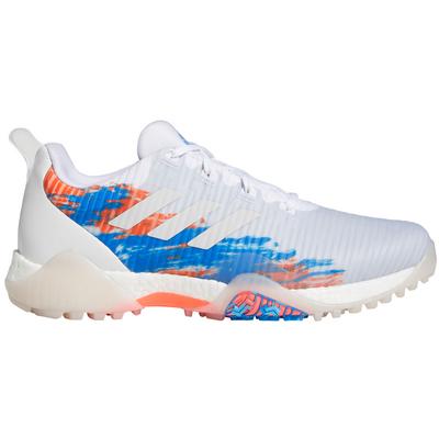 adidas Code Chaos Golf Shoes - White/Grey/Blue - thumbnail image 1