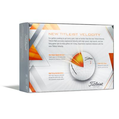 Titleist Velocity Golf Balls - Personalised  - White - thumbnail image 2