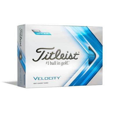 Titleist Velocity Golf Balls - Personalised - Blue