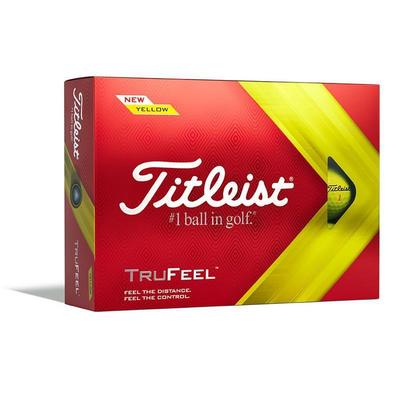 Titleist TruFeel Golf Balls - Personalised - Yellow 