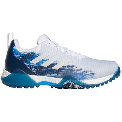 adidas Code Chaos Golf Shoes - White/Grey/Navy - thumbnail image 1