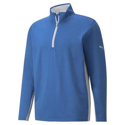 Puma Gamer 1/4 Zip Golf Sweater - Blue  - thumbnail image 1