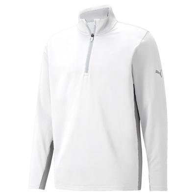 Puma Gamer 1/4 Zip Golf Sweater - White