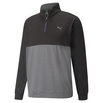 Puma Gamer Colourblock 1/4 Zip Golf Sweater - Black 