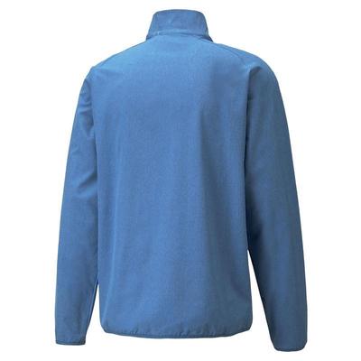 Puma Marin Woven Zip Golf Sweater - Blue - thumbnail image 2