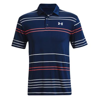 Under Armour Playoff 2.0 Polo Shirt 2022 - Academy/Rush Red/White - thumbnail image 1