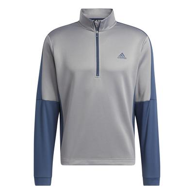 adidas Colourblock 1/4 Zip Golf Sweater - Grey