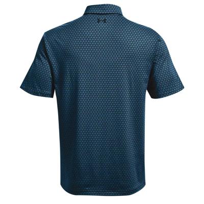 Under Armour Playoff 2.0 Polo Shirt - Black/Cruise Blue - thumbnail image 2